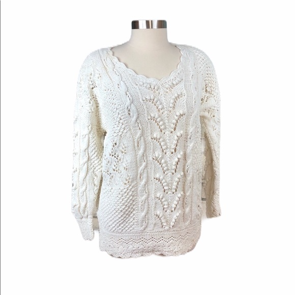 Express Sweaters - Express Tricot hand knitted sweater Ramie Cotton